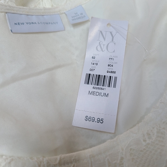 Cream Lace Shift Dress ~ NWT - Picture 4 of 10